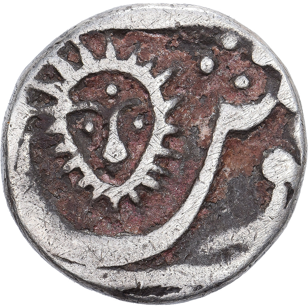 Princely state of Indore, 1/4 Rupee, AH1264 (1848), Silver, VF(20-25), KM:72