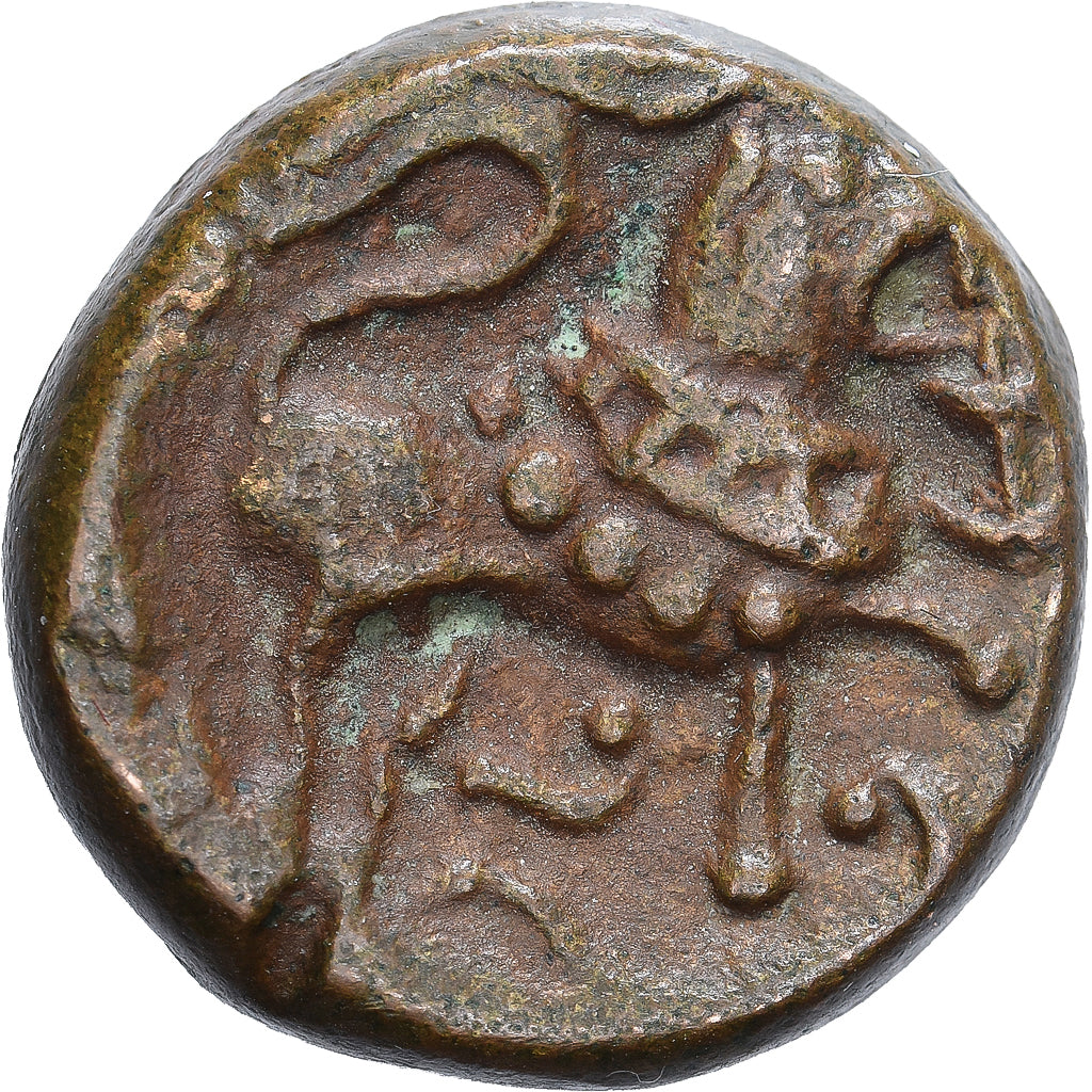Vishnukundin Empire, Æ Unit, 420-624, Cast Copper, VF(20-25)