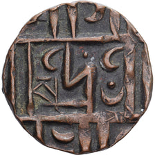 Bhutan, 1/2 Rupee, Deb, 1835-1910, Copper, EF(40-45), KM:9.2