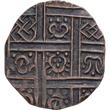 Bhutan, 1/2 Rupee, Deb, 1910-1926, Copper, EF(40-45), KM:21