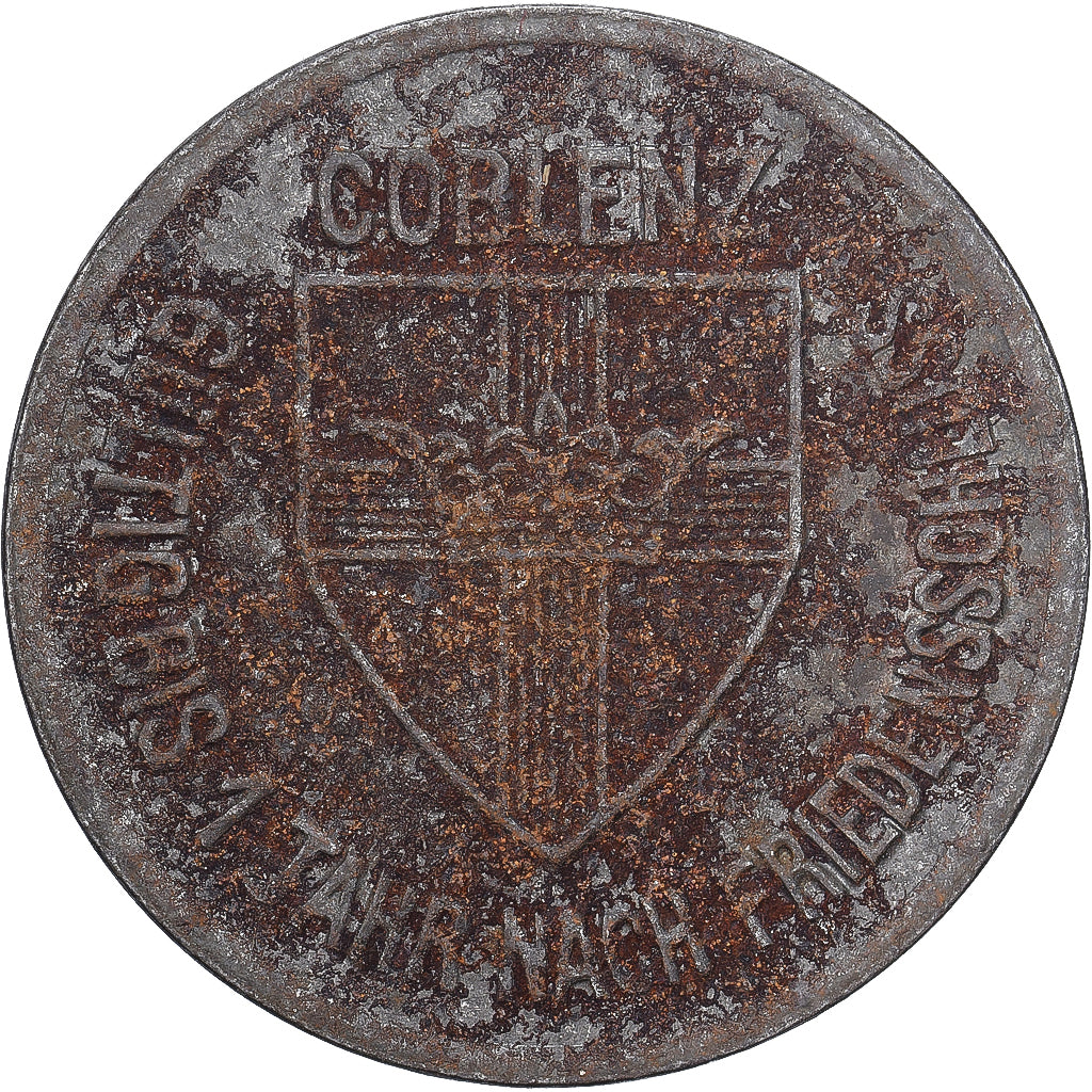 Allemagne, Stadt Coblenz, 25 Pfennig, 1918, TTB, Fer
