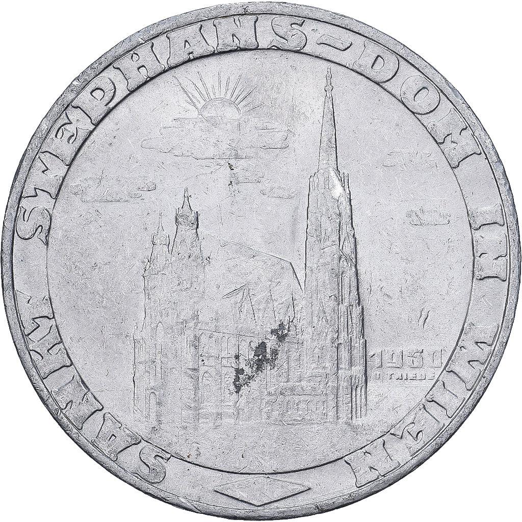 Autriche, 1 Stephansgroschen, 1950, Vienne, Aluminium, TTB