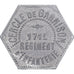 France, 25 Centimes, 171e Régiment d'Infanterie, Cercle de Garnison, Aluminium