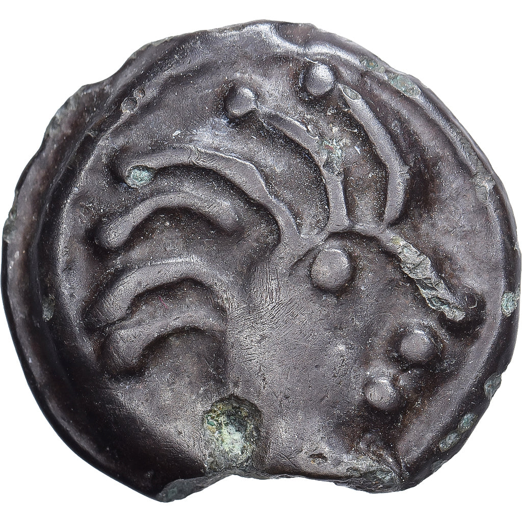 Gaul, Senones, potin à la tête d’indien, 1st century BC, Potin, VF(30-35)