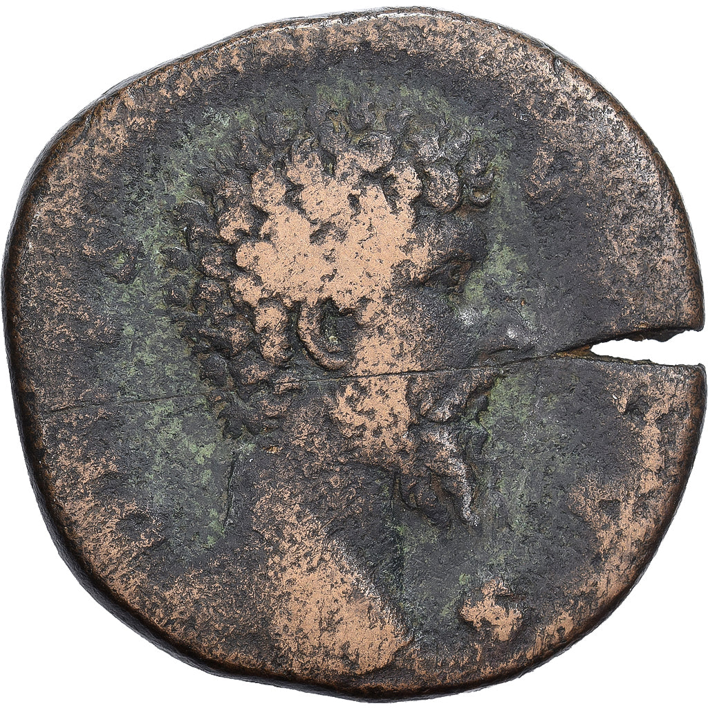 Roman Empire, Divus Lucius Verus, Sesterzio, 169, Rome, Bronzo, B+, RIC:1509
