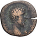 Roman Empire, Divus Lucius Verus, Sesterzio, 169, Rome, Bronzo, B+, RIC:1509