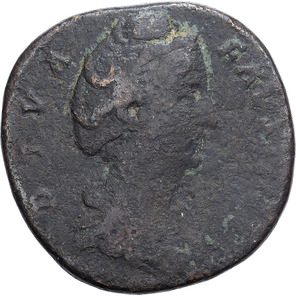 Roman Empire, Diva Faustina I, Sestertius, 141, Rome, Bronze, F(12-15)