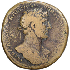 Roman Empire, Hadrian, Sestertius, 117, Rome, Bronze, VF(20-25), RIC:100