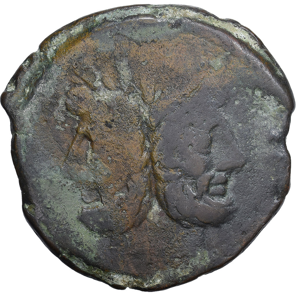 Roman Republic, Terentia, As, 147 BC, Rome, Brązowy, VF(20-25), Crawford:217/2
