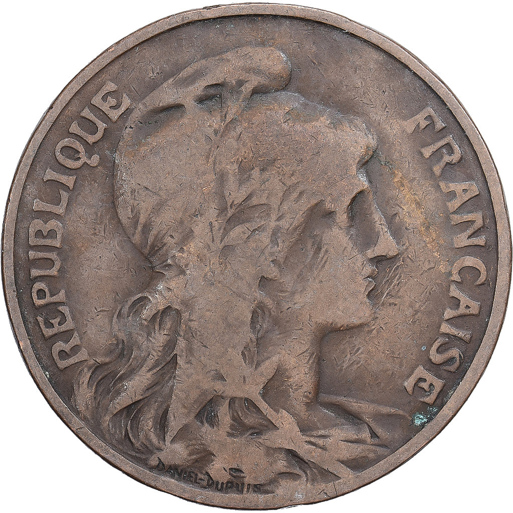 France, 10 Centimes, Dupuis, 1899, Paris, Bronze, VF(30-35), Gadoury:277