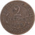 France, 2 Centimes, Daniel-Dupuis, 1899, Paris, Bronze, EF(40-45), Gadoury:107