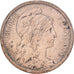 France, 2 Centimes, Daniel-Dupuis, 1901, Paris, Bronze, AU(55-58), Gadoury:107