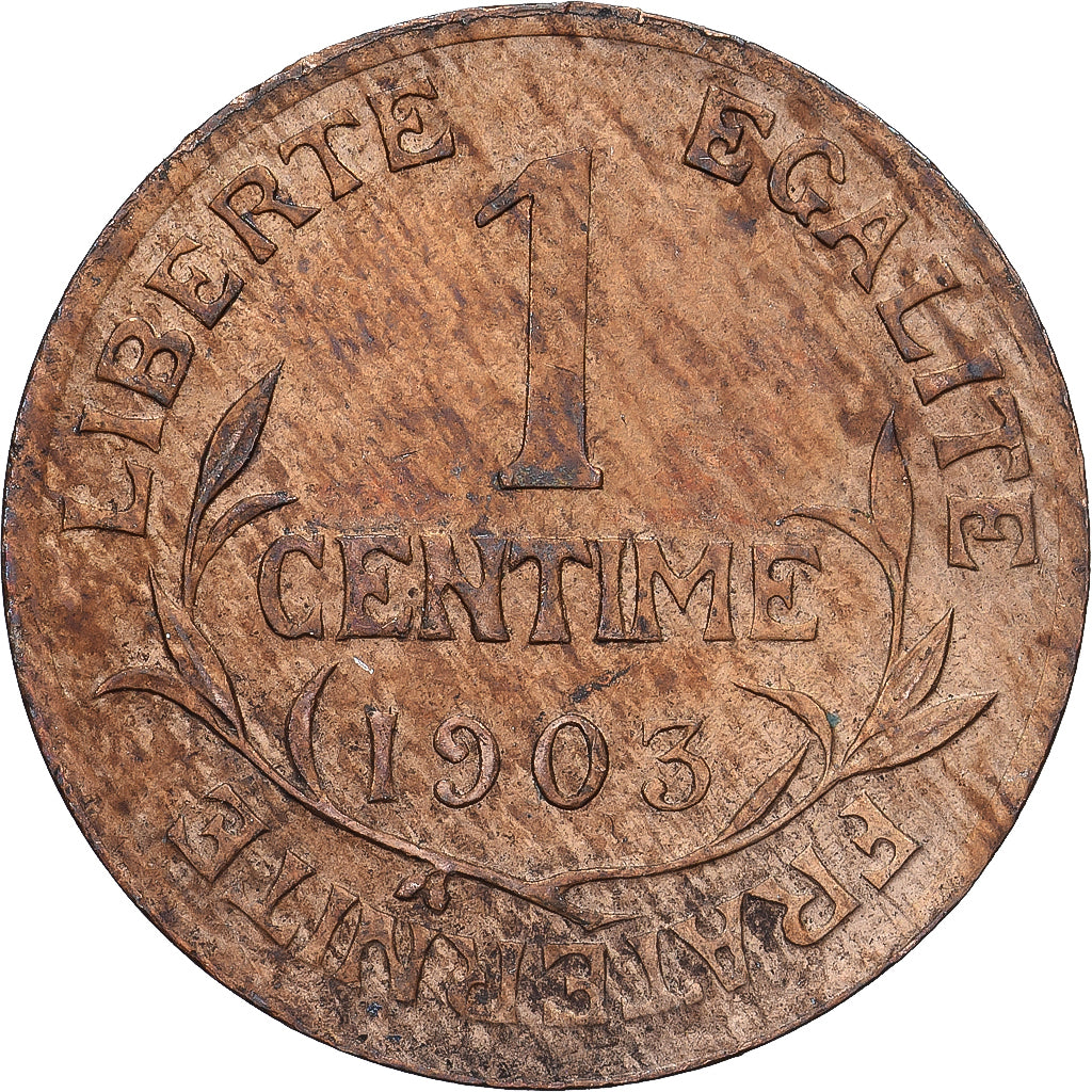 Francia, 1 Centime, Daniel-Dupuis, 1903, Paris, Bronzo, SPL-, Gadoury:90