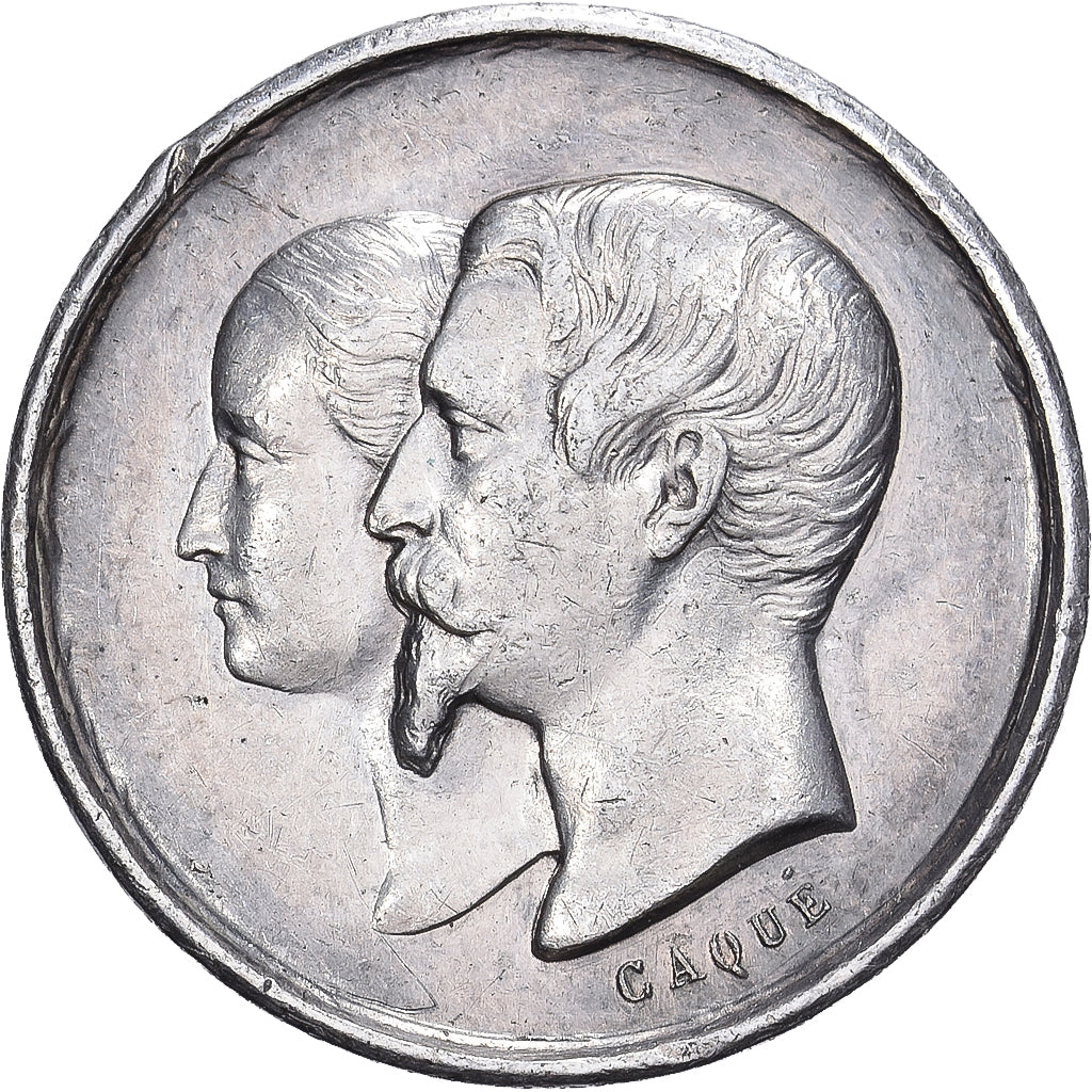 France, Quinarius, Napoleon III and Eugenie, Birth of Napoleon IV, 1856