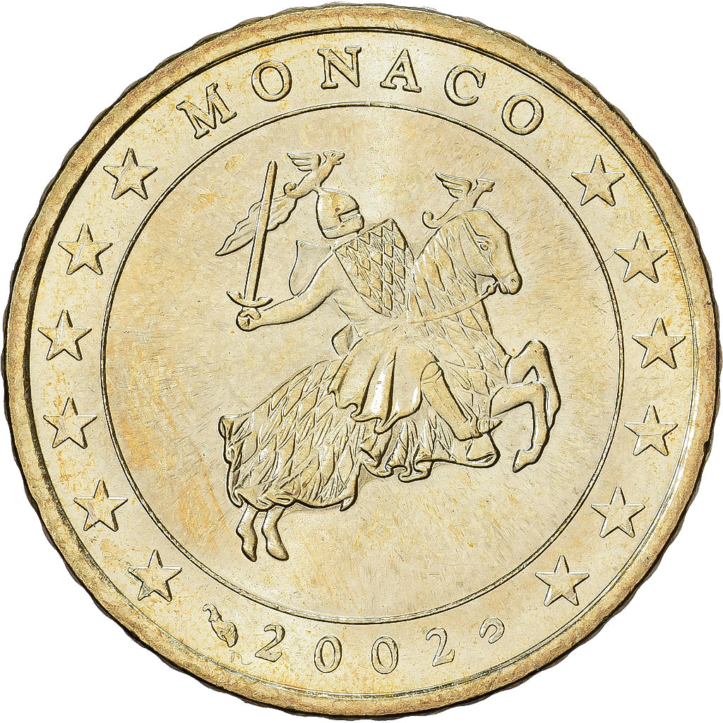 Mónaco, Rainier III, 50 Centimes, 2002, MDP, Nordic gold, MS(65-70), KM:172