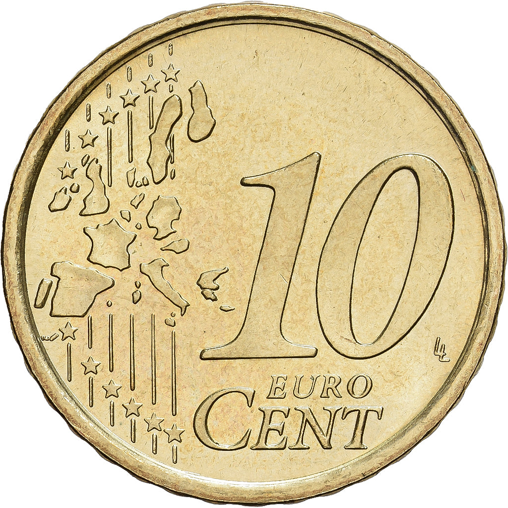 CIDADE DO VATICANO, John Paul II, 10 Centimes, 2004, Rome, Nordic gold