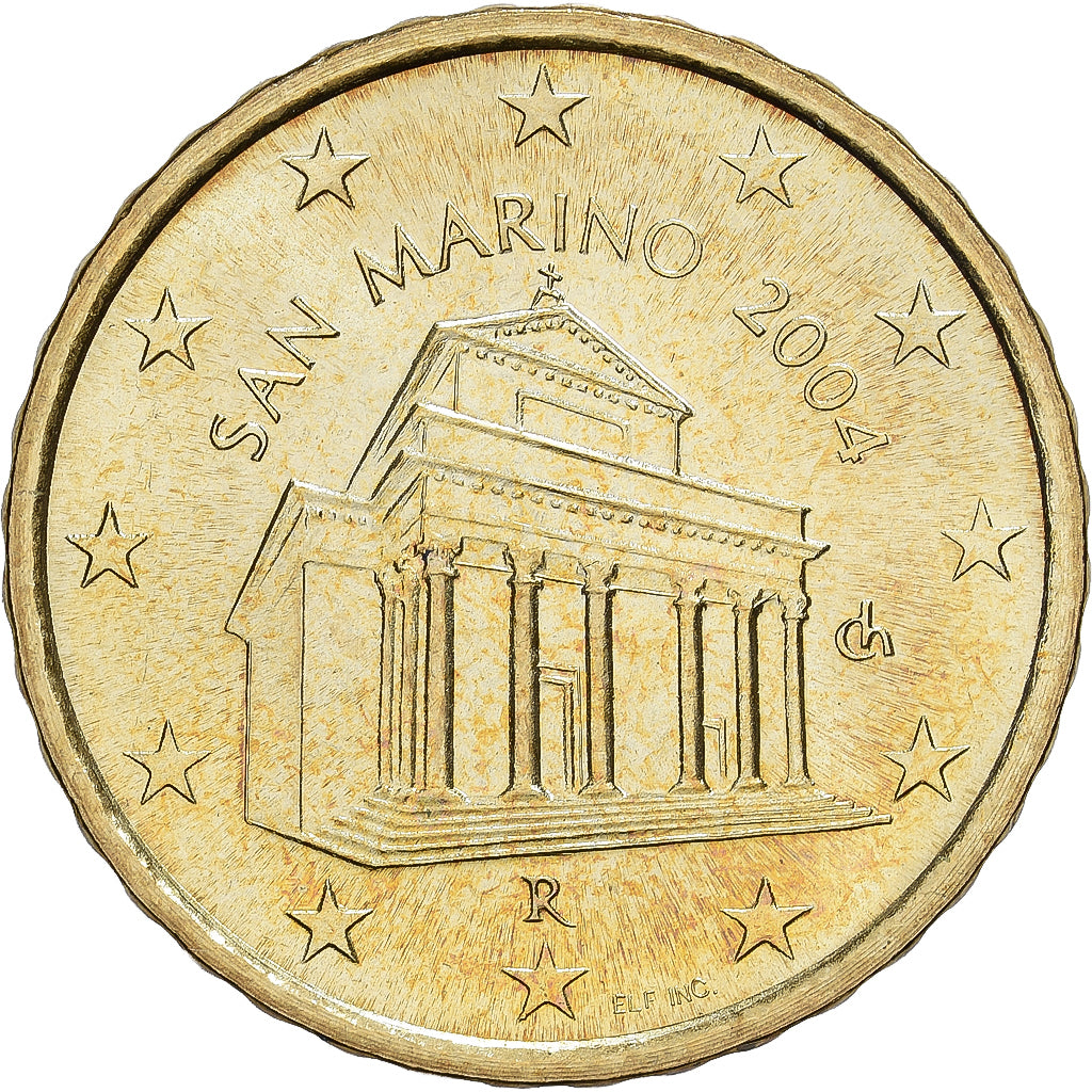 Saint-Marin, Jean-Paul II, 10 Centimes, 2004, Rome, Or nordique, FDC, KM:443