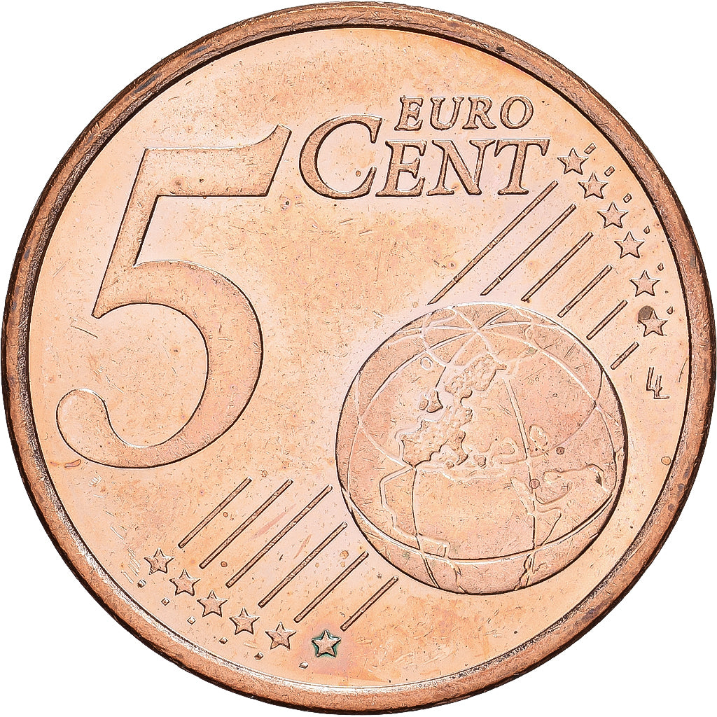 Monaco, Rainier III, 5 Centimes, 2001, MDP, Copper Plated Steel, MS(65-70)