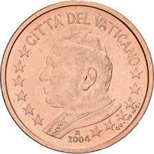 CIUDAD DEL VATICANO, John Paul II, 2 Centimes, 2004, Rome, Cobre chapado en
