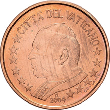 Vatican, Jean-Paul II, 1 Centime, 2004, Rome, Cuivre plaqué acier, FDC, KM:341