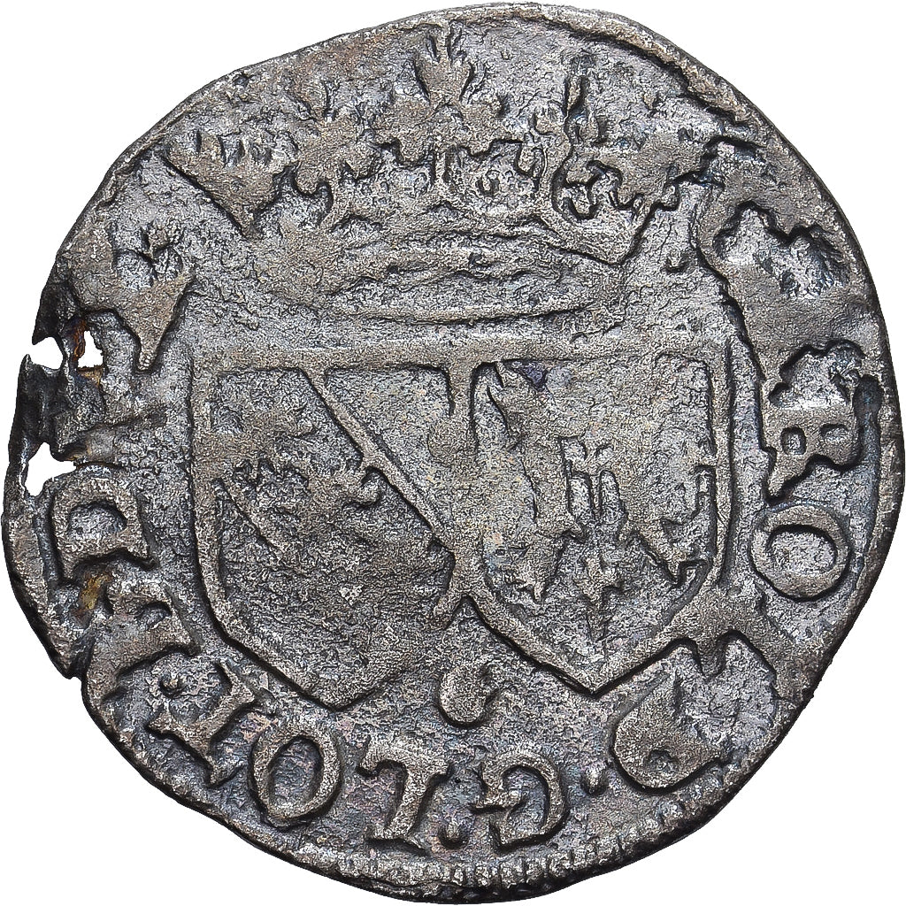 Duchy of Lorraine, Charles III, 1/2 Groschen, 1582-1608, Nancy, Billon