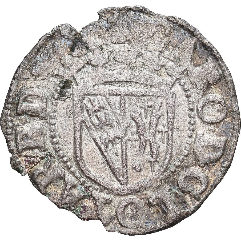 Duchy of Lorraine, Charles III, Carolus, 1545-1608, Nancy, Billon, EF(40-45)