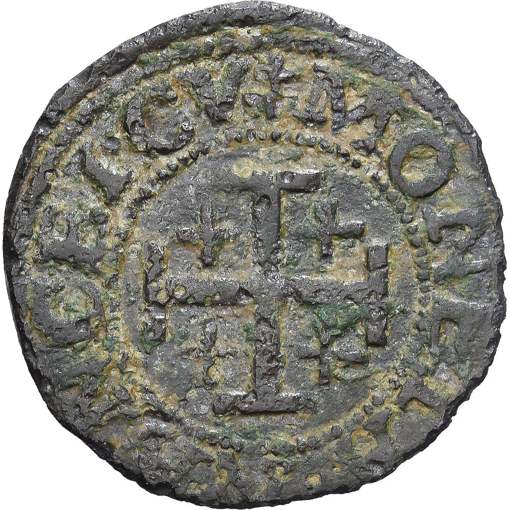 Duchy of Lorraine, Charles III, Denarius, 1582, Nancy, Vellón, MBC+