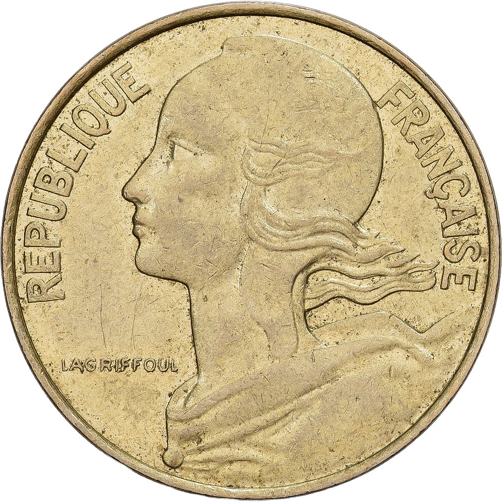 Frankrijk, 10 Centimes, Marianne, 1988, MDP, Rotated Die Error