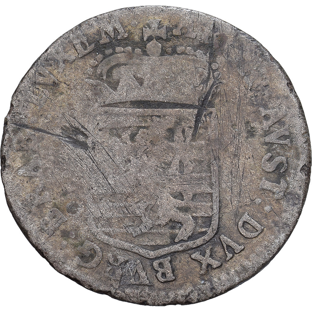 Duchy of Luxembourg, Charles IV, 1 Sou, 1700, Antwerpen, Billon, SGE+