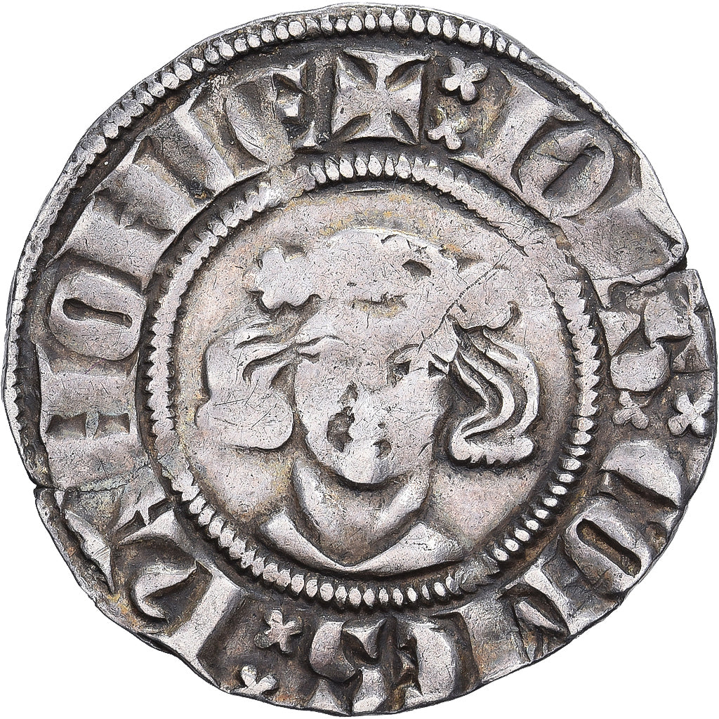 County of Hainaut, Jean II, Esterlin, 1291-1295, Mons, Silver, VF(20-25)