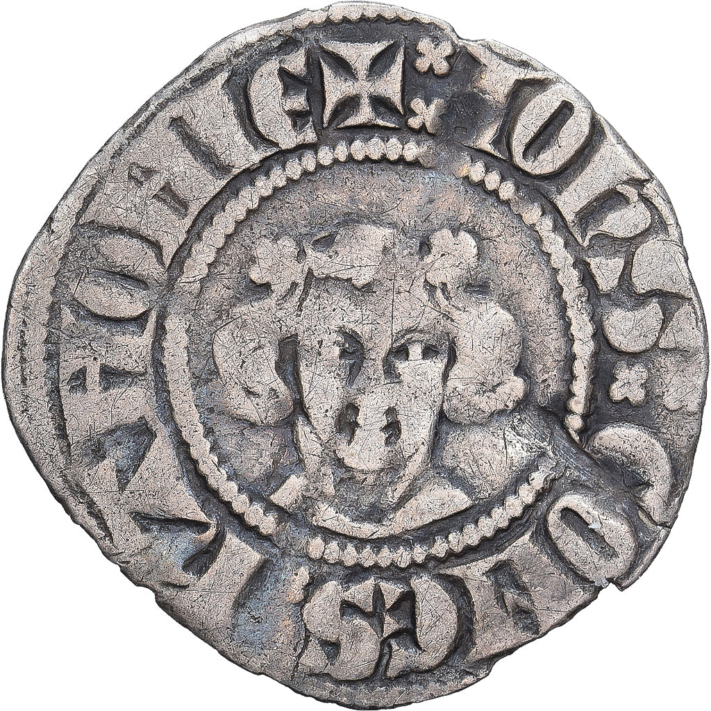 County of Hainaut, Jean II, Esterlin, 1291-1295, Mons, Silver, VF(20-25)
