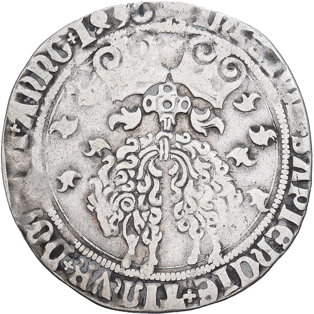 Duchy of Brabant, Philippe le Beau, 1 Silver Fleece, 1502, Antwerp, Srebro