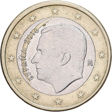 Spain, Philip VI, 1 Euro, Fautée, 2016, Madrid, Bi-Metallic, AU(55-58)