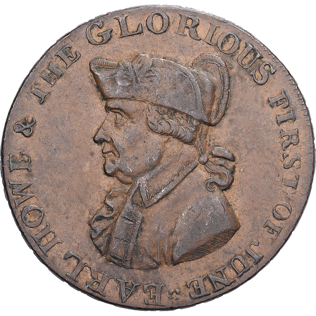 United Kingdom, Halfpenny Token, earl Howe, 1795, Bronze, VZ