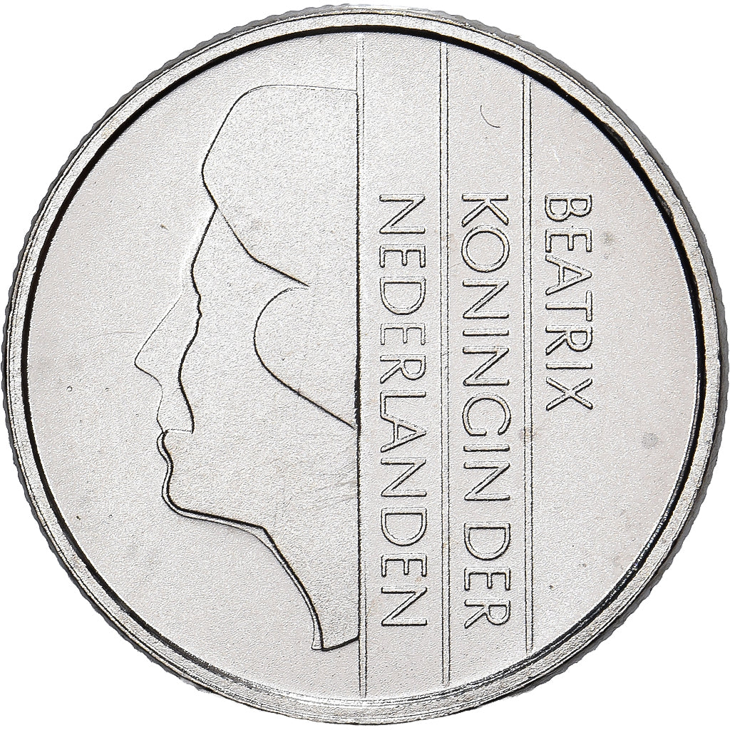 Netherlands, Beatrix, 10 Cents, 2001, Utrecht, Nickel, MS(65-70), KM:203