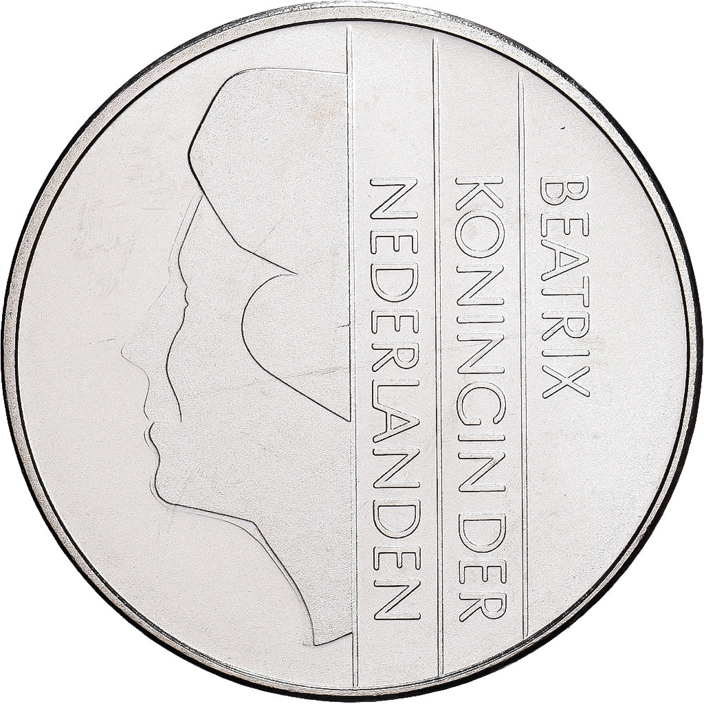 Netherlands, Beatrix, 2-1/2 Gulden, 2001, Utrecht, Nickel, MS(65-70), KM:206