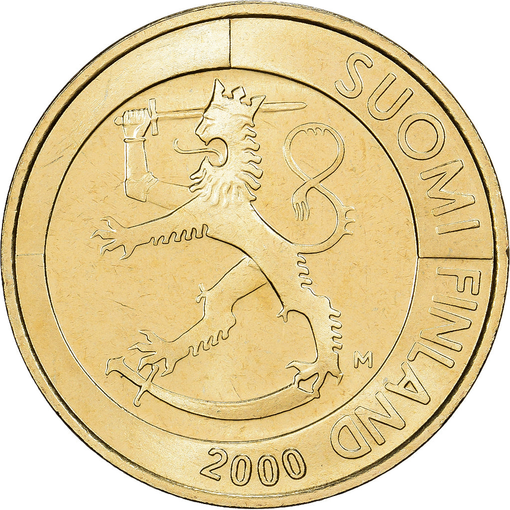 Finlândia, 1 Markka, 2000, Vantaa, Proof, Bronze-Alumínio, MS(65-70), KM:76