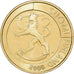 Finlândia, 1 Markka, 2000, Vantaa, Proof, Bronze-Alumínio, MS(65-70), KM:76