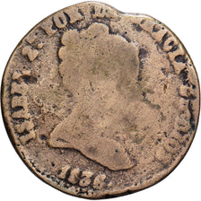 Espanha, Isabel II, 8 Maravedis, 1836, Jubia, Cobre, F(12-15), KM:531.2