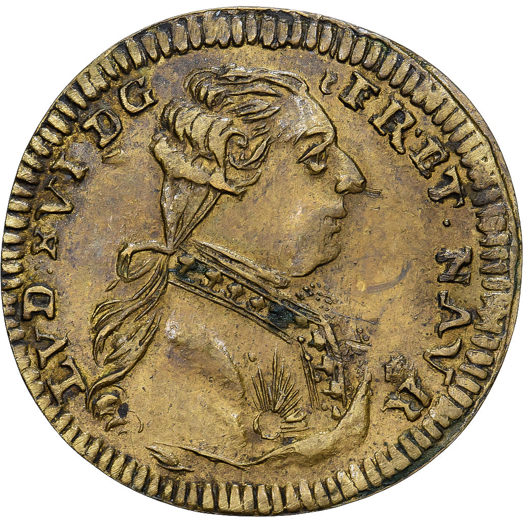 Allemagne, Jeton de Nuremberg, Louis XVI, Laiton, TTB