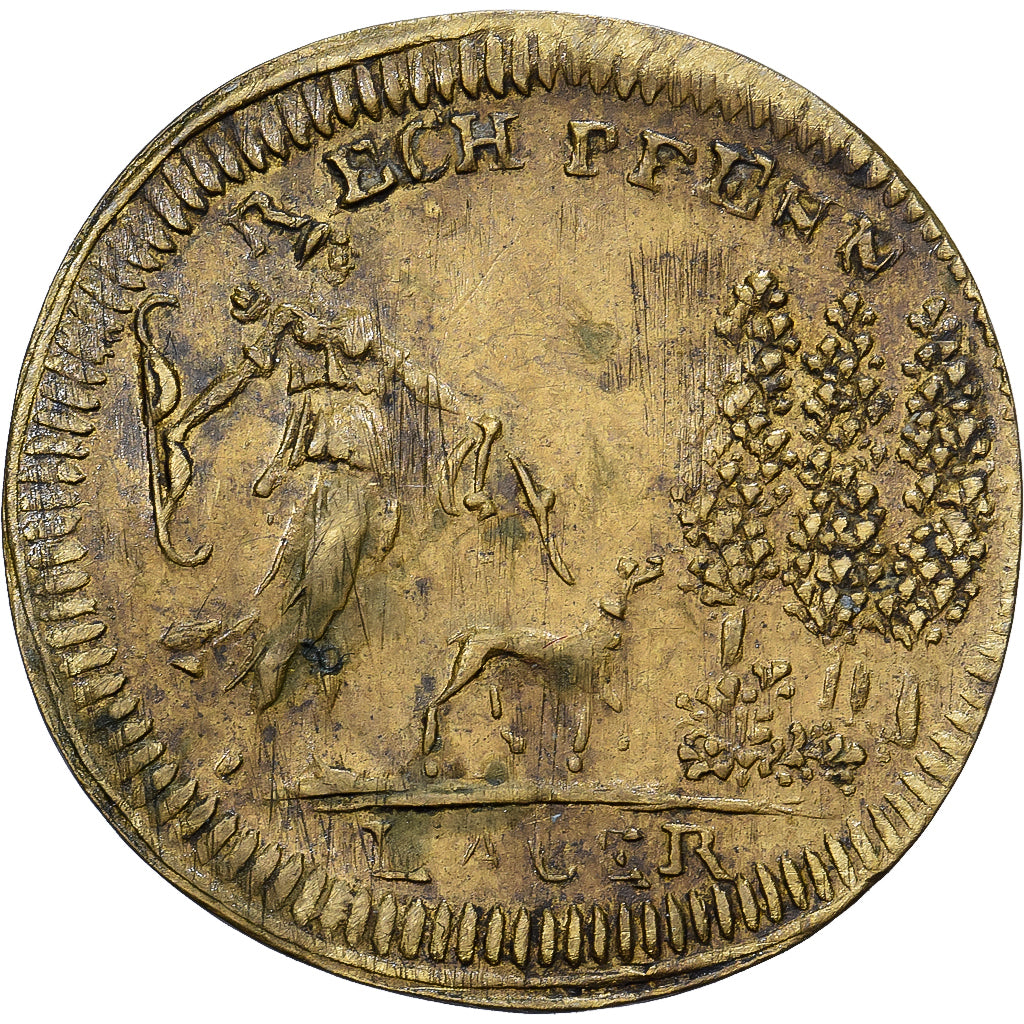 Allemagne, Jeton de Nuremberg, Louis XVI, Laiton, TTB