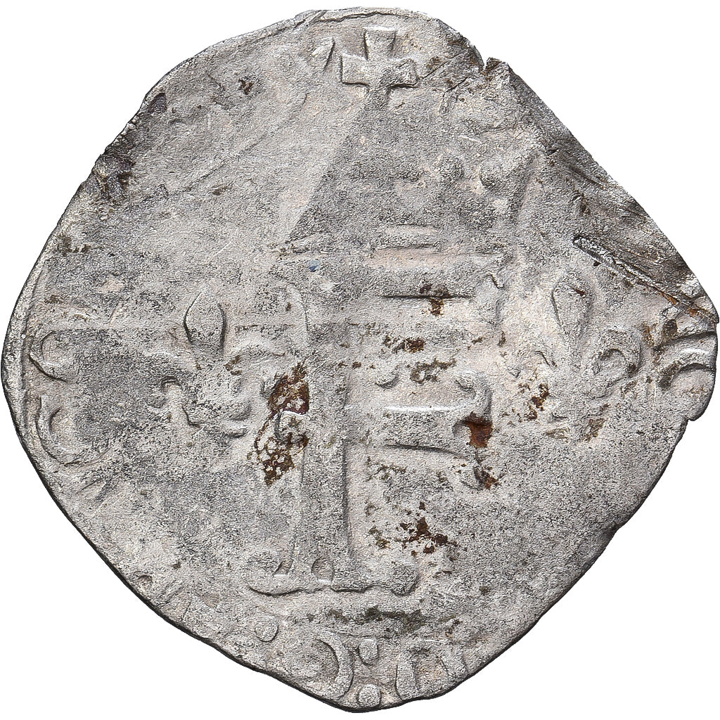France, François Ier, Dizain Franciscus, 1515-1547, Billon, B+, Gadoury:213