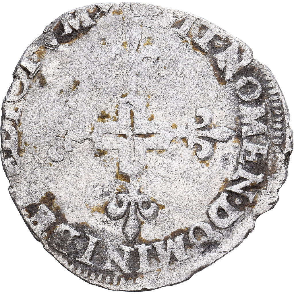 Francia, Henri III, Sol Parisis, 1581, Vellón, BC+, Gadoury:474