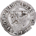 Francia, Charles VI, 1/2 Guénar, 1388-1422, Argento, MB, Duplessy:378A