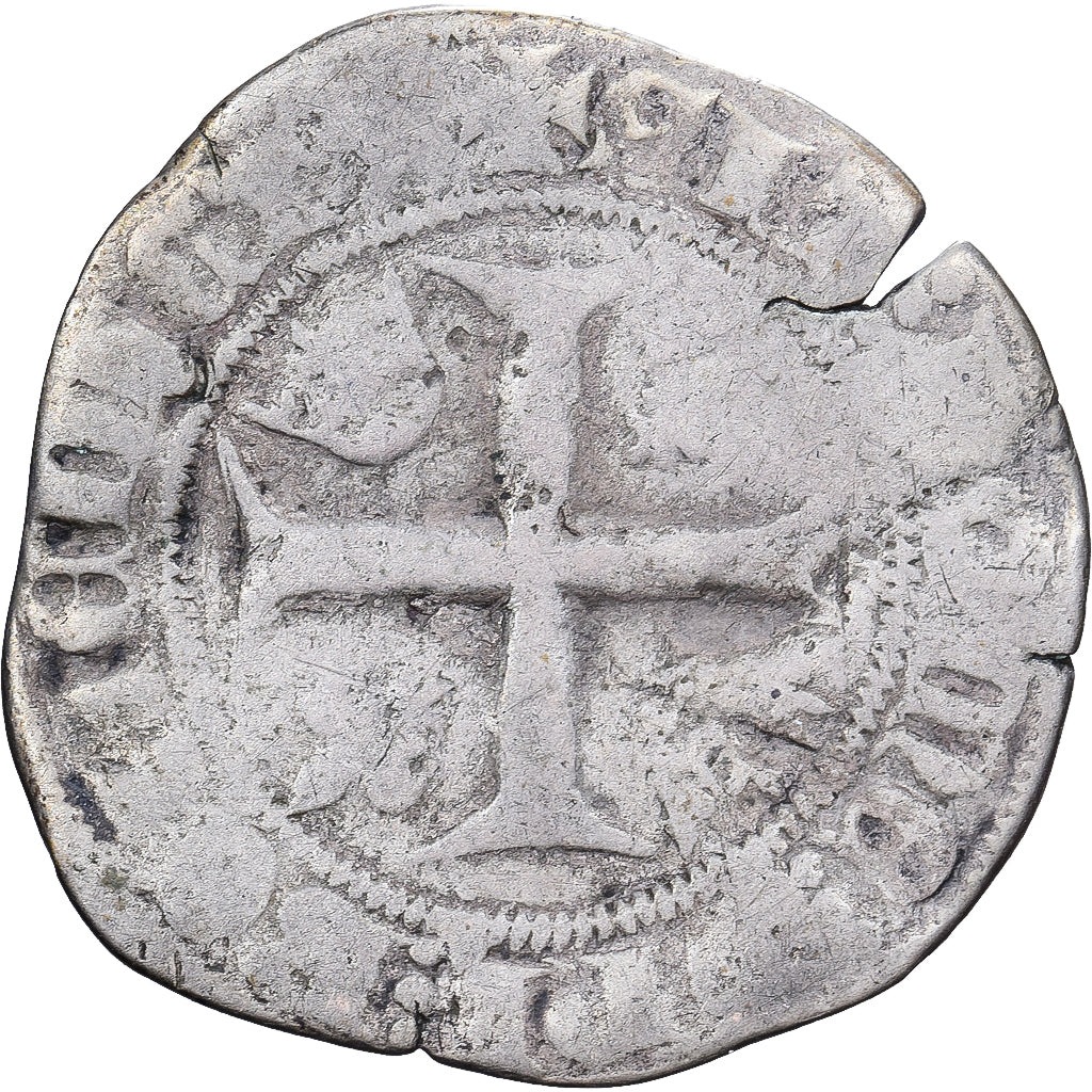 Frankreich, Charles VI, Blanc Guénar, 1388-1422, Silber, S, Duplessy:377