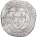 France, Charles VII, Blanc à la couronne, 1436-1461, Saint-Quentin, Silver