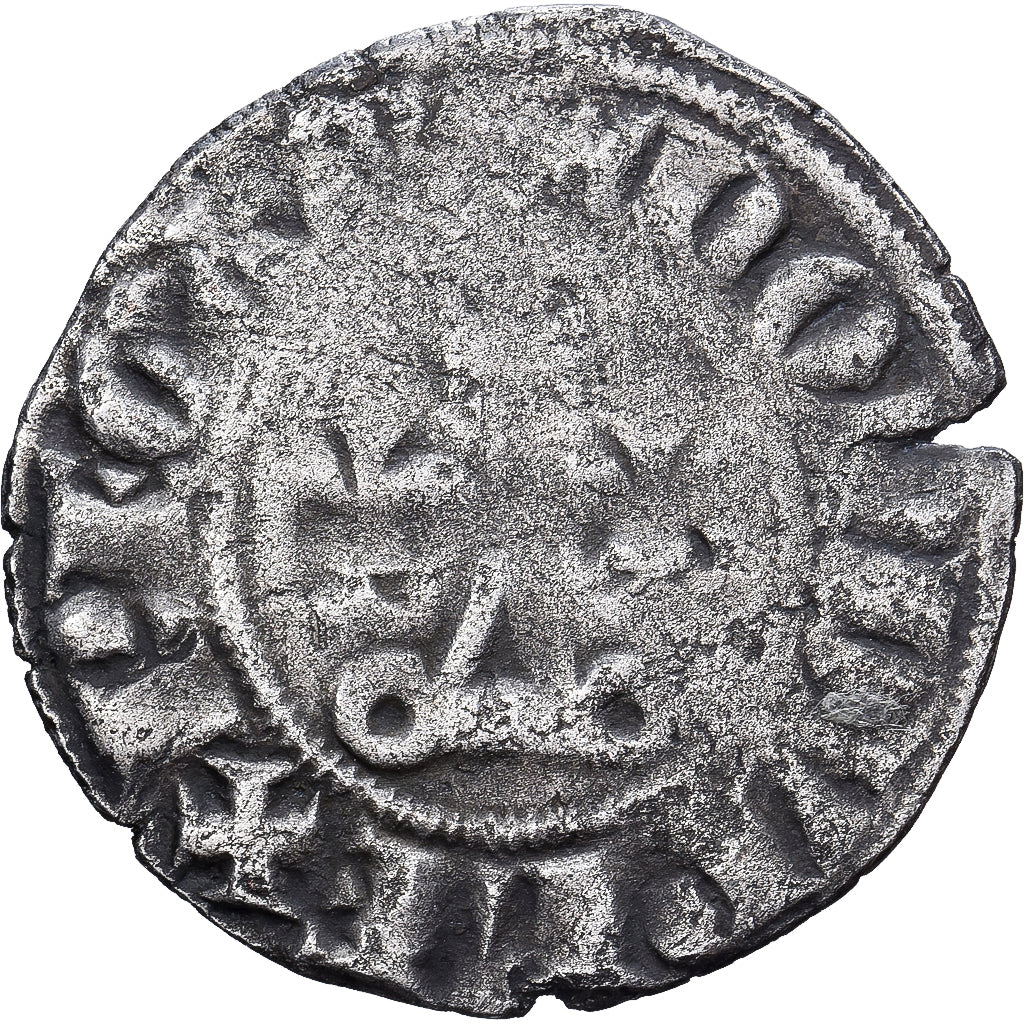 France, Philippe IV le Bel, Double Tournois, 1295-1303, Billon, TB, Duplessy:229