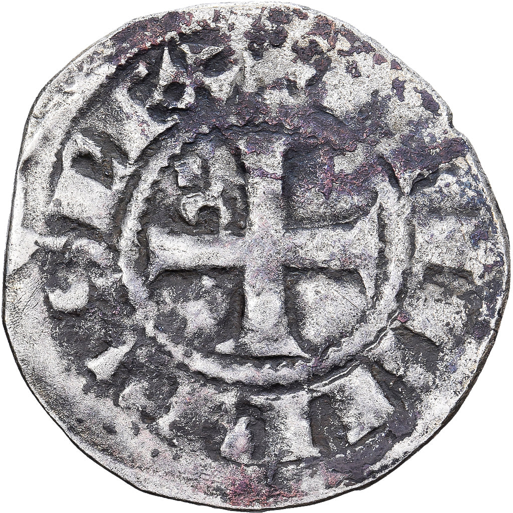 France, Philippe IV le Bel, Double Tournois, 1295-1303, Billon, TB, Duplessy:229