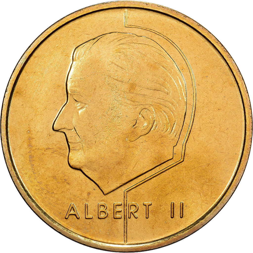 Belgium, Albert II, 5 Francs, 2000, Brussels, Bronze-Aluminium, MS(65-70)