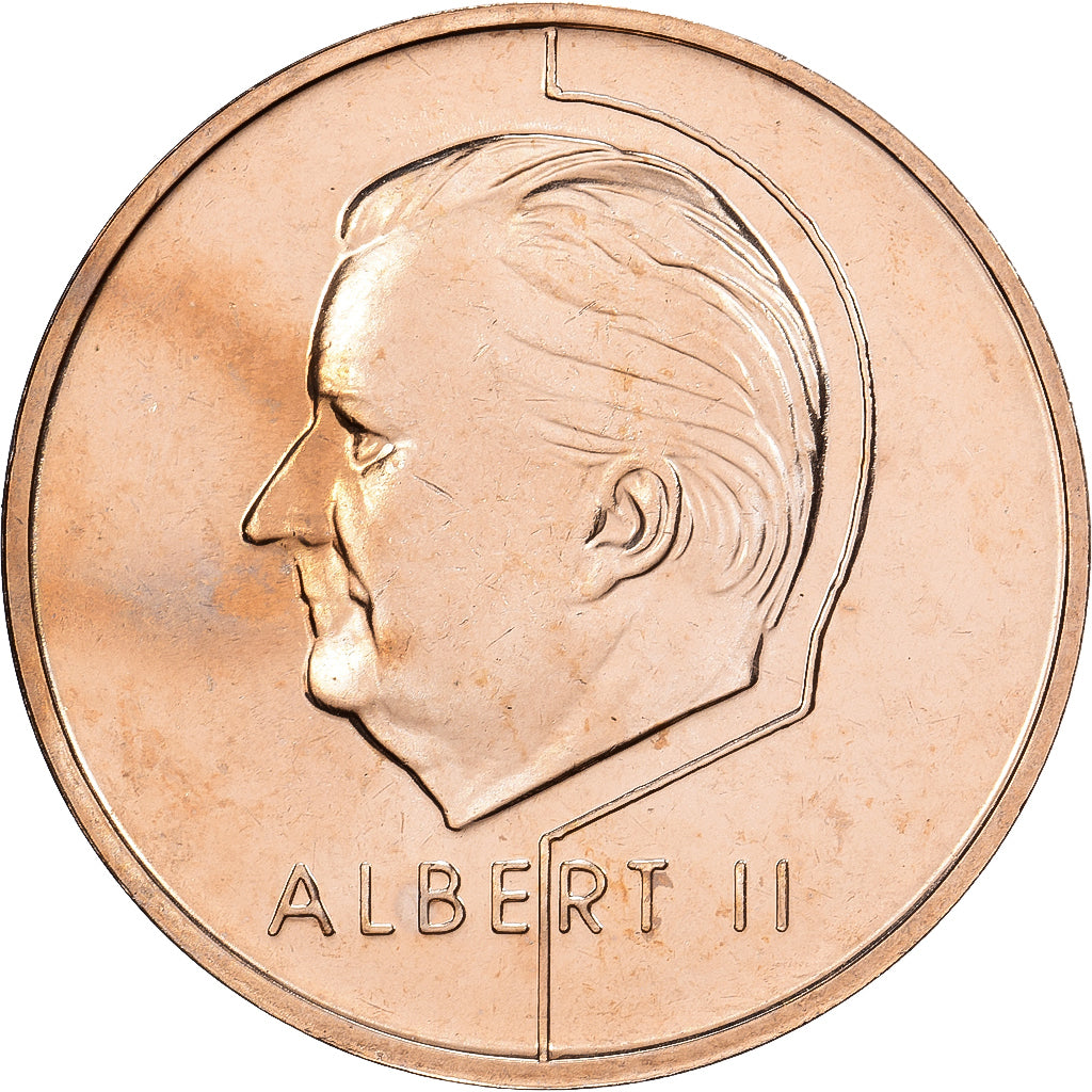 Belgio, Albert II, 20 Francs, 2000, Brussels, Nichel-ottone, FDC, KM:191